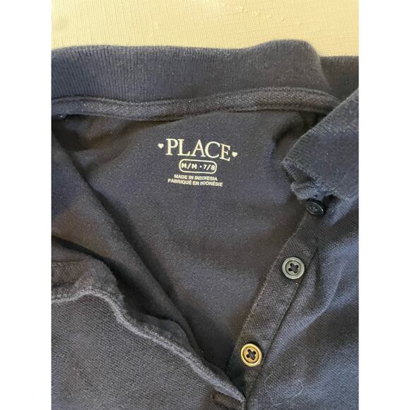 Girl's 8 School Uniform Khaki Pant Navy Polo GUC The Children's Place - Picture 2 of 7